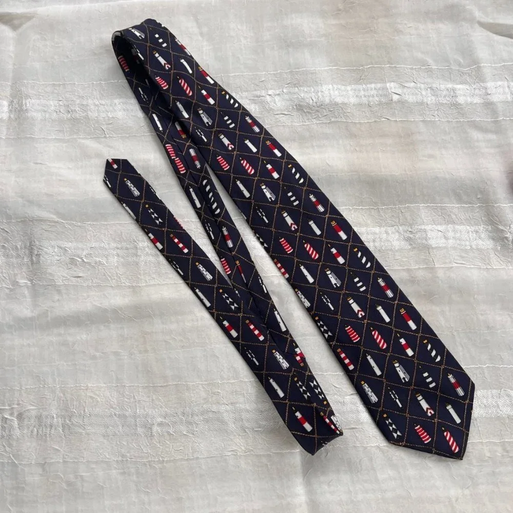 Alynn 100% Silk Necktie Sentinels by Eric Holch